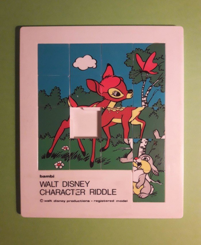 Puzzle character riddle walt disney Bambie