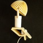 Lampe champignon à pince des années 70′