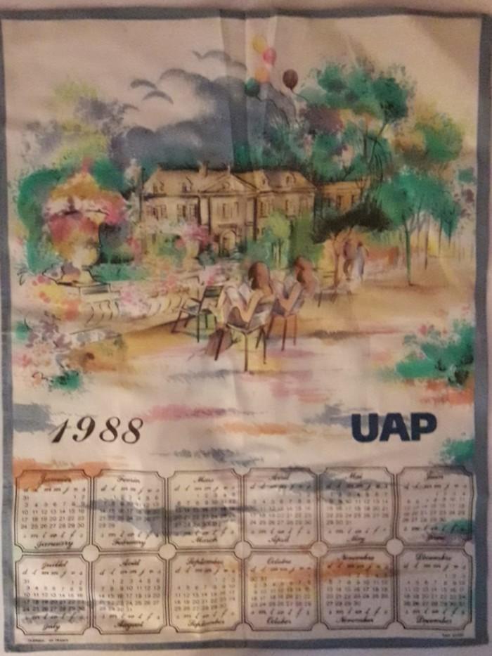 Torchon calendrier de 1988