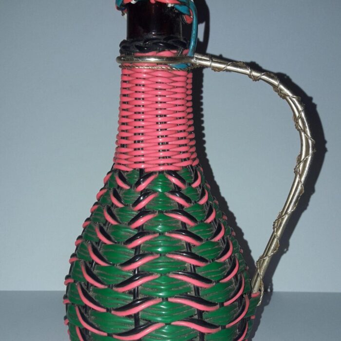 Bouteille en scoubidou années 60′