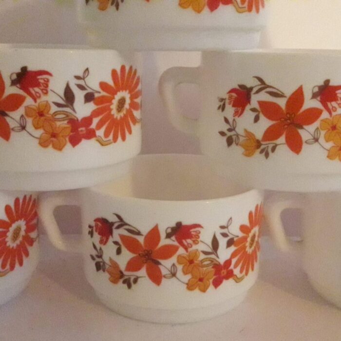 Tasses Arcopal modèle Flore