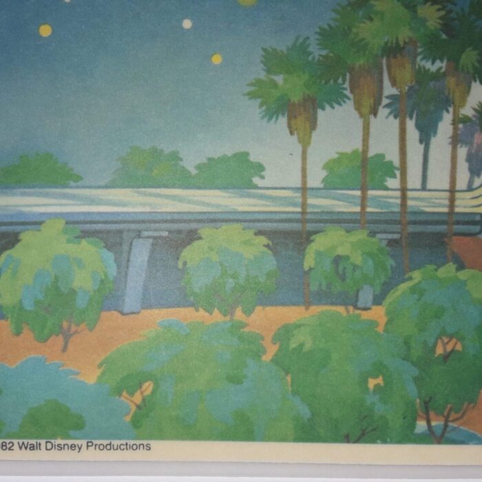 Set de table publicitaire Walt Disney Word de 1982