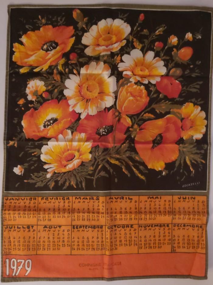 Torchon calendrier de 1979
