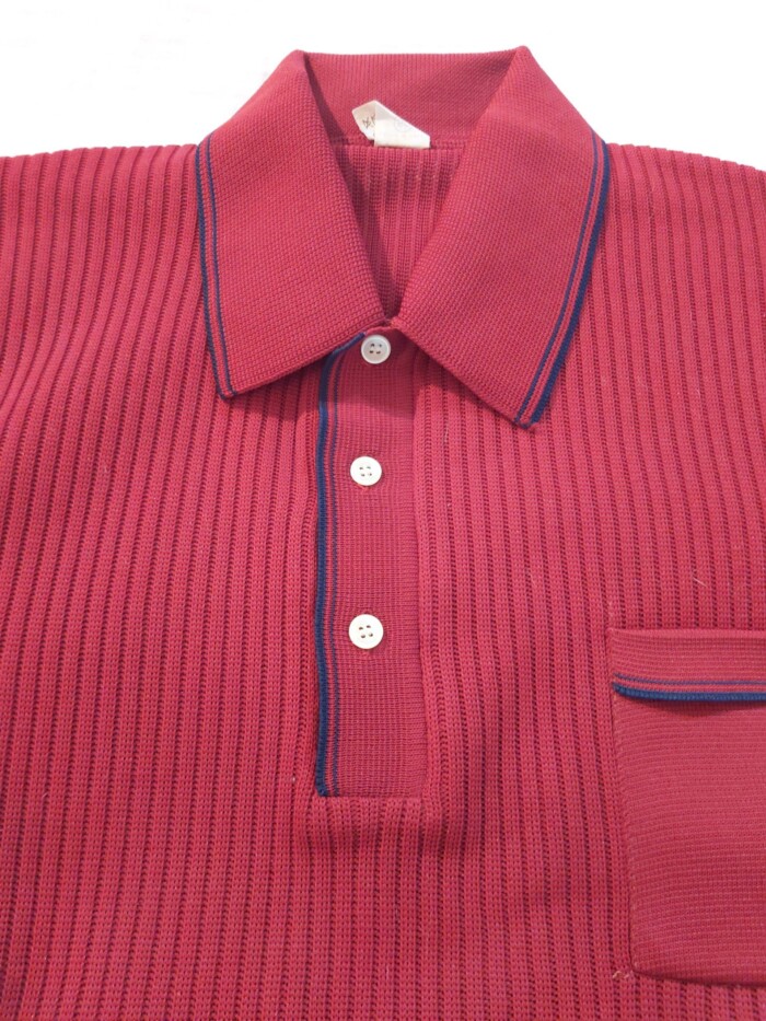 Polo bordeaux en polyester - taille M