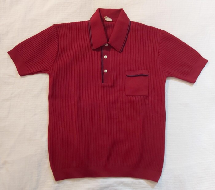 Polo bordeaux en polyester - taille M – Image 2