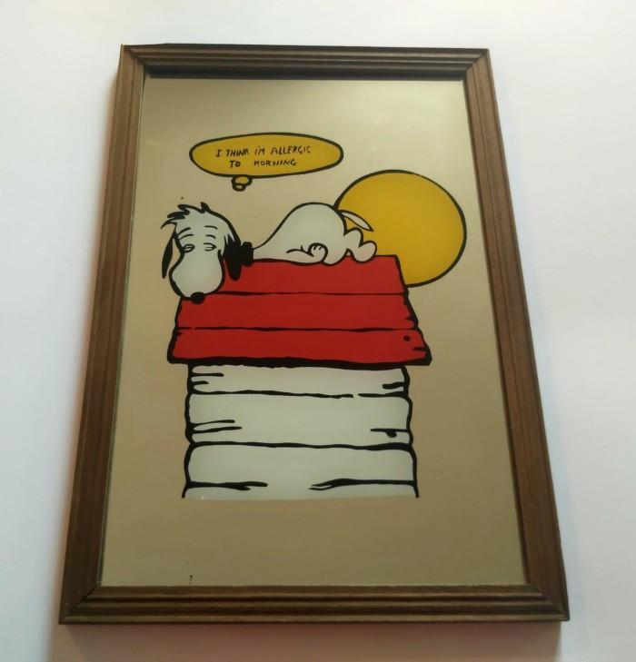 Snoopy cadre miroir