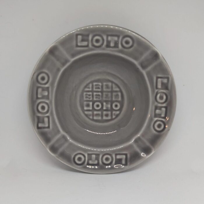 Cendrier publicitaire Loto gris
