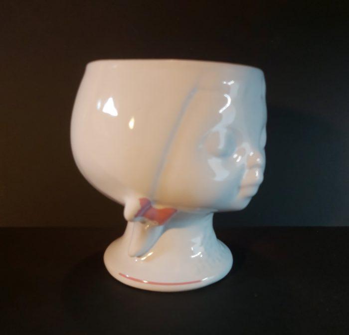 Cache pot des années 70 - Tête de petite fille – Image 3