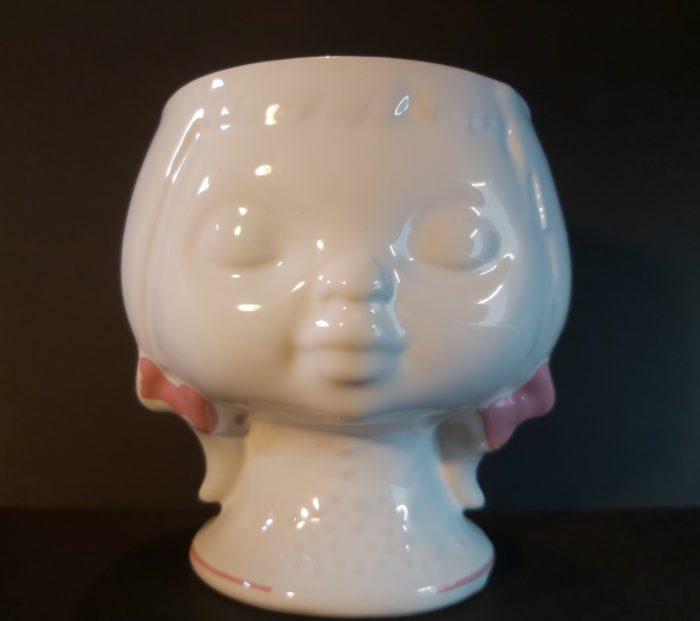 Cache pot des années 70 - Tête de petite fille – Image 2