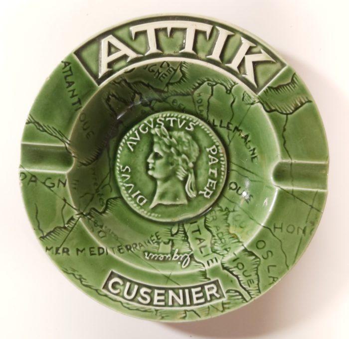 Cendrier publicitaire Attik Cusenier