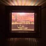 Cadre lumineux kitsch décor Gondole
