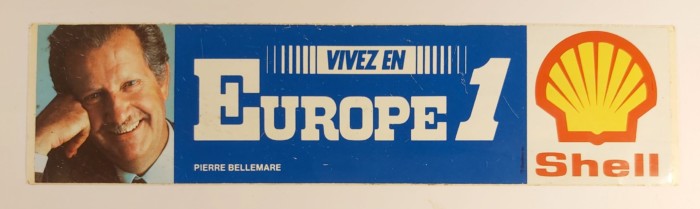 EUROPE 1 Pierre Bellemare Autocollant