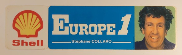 EUROPE 1 Stéphane Collaro Autocollant