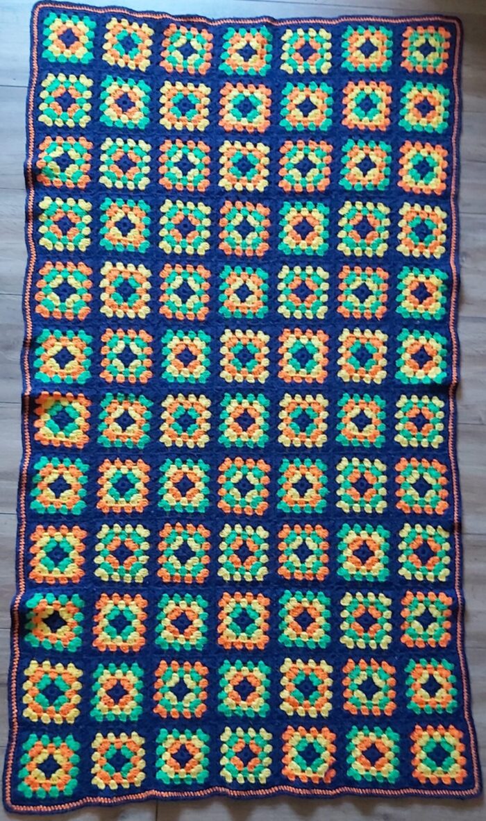 Couverture en laine fait main au crochet – Image 4