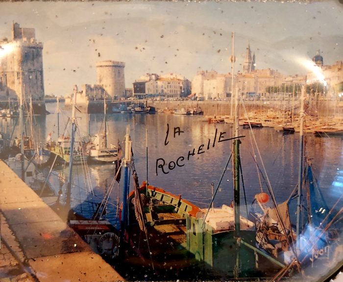 Cadre en verre bombé souvenir de la Rochelle