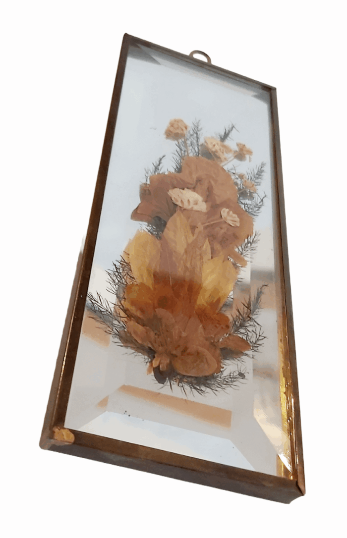 Petit Cadre Miroir Fleurs Séchées