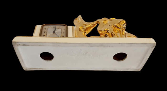 Pendule Art Déco Biche et Faon – Image 12