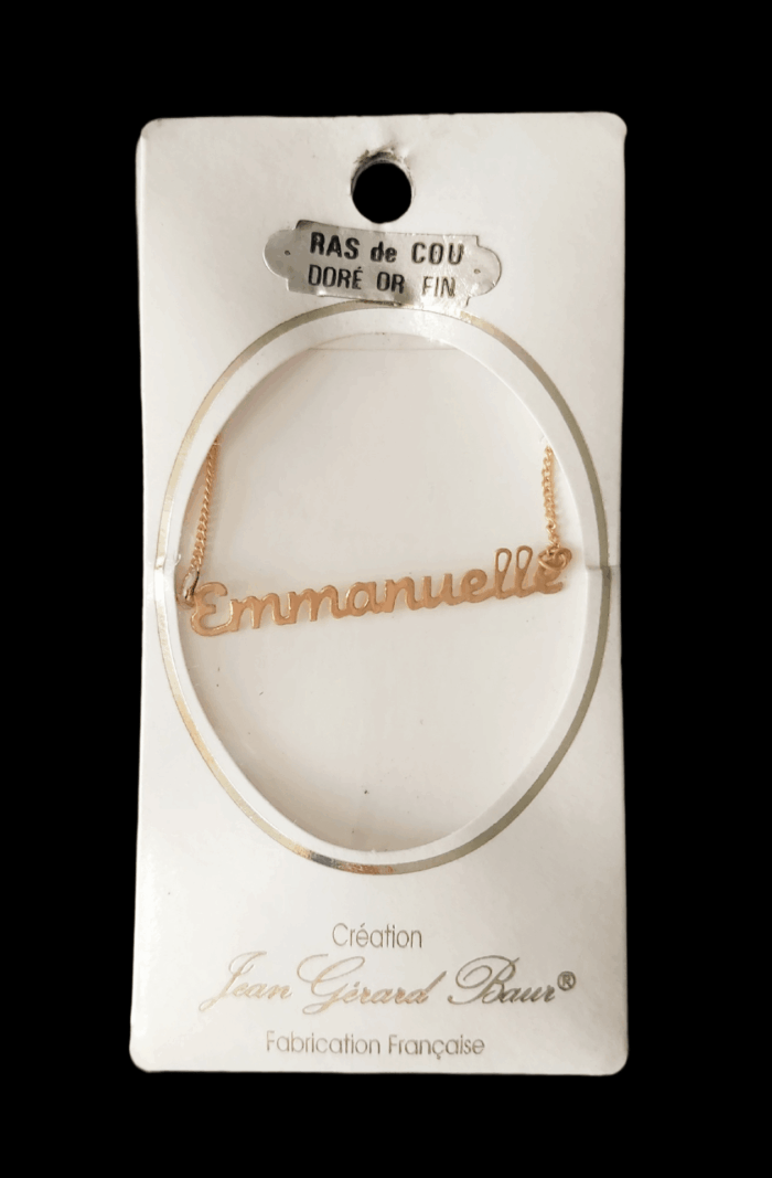 Ras de cou prénom Emmanuelle