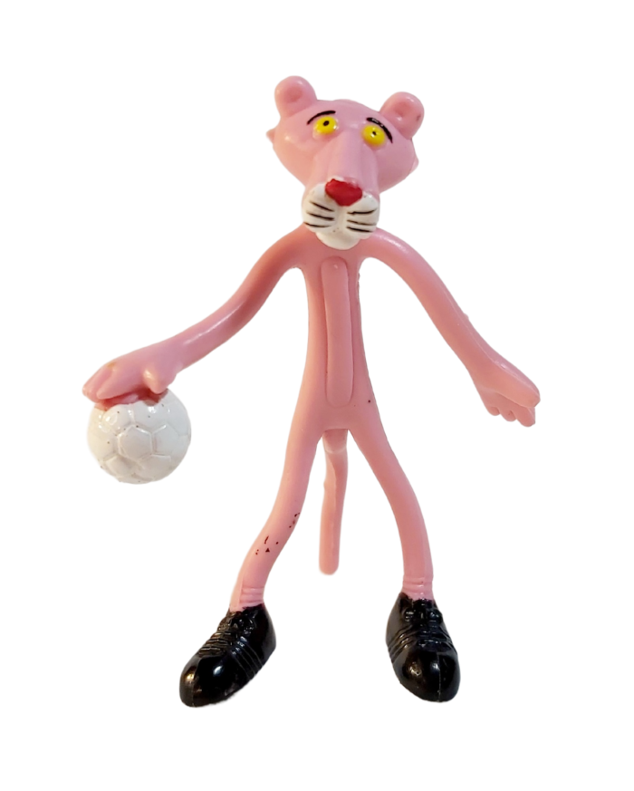 La panthère rose figurine flexible