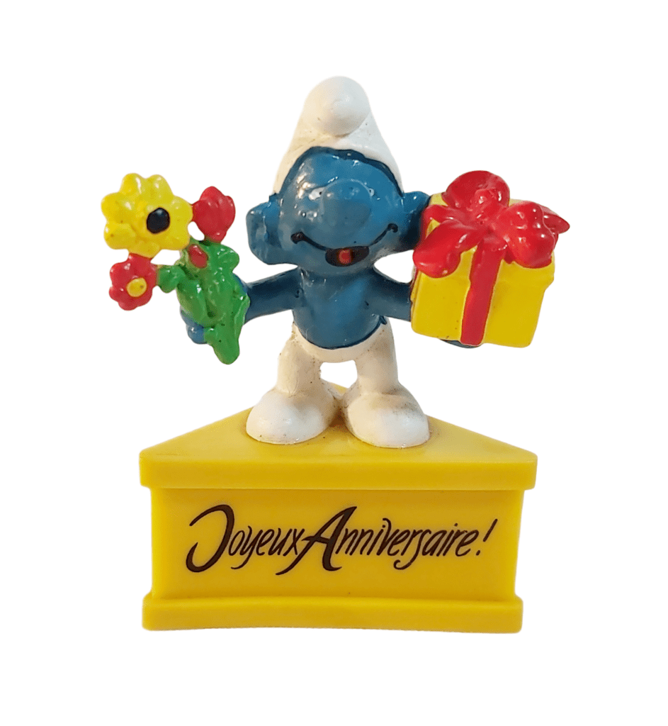 Schtroumpf Figurine Joyeux Anniversaire Schleich 1980 Peyo