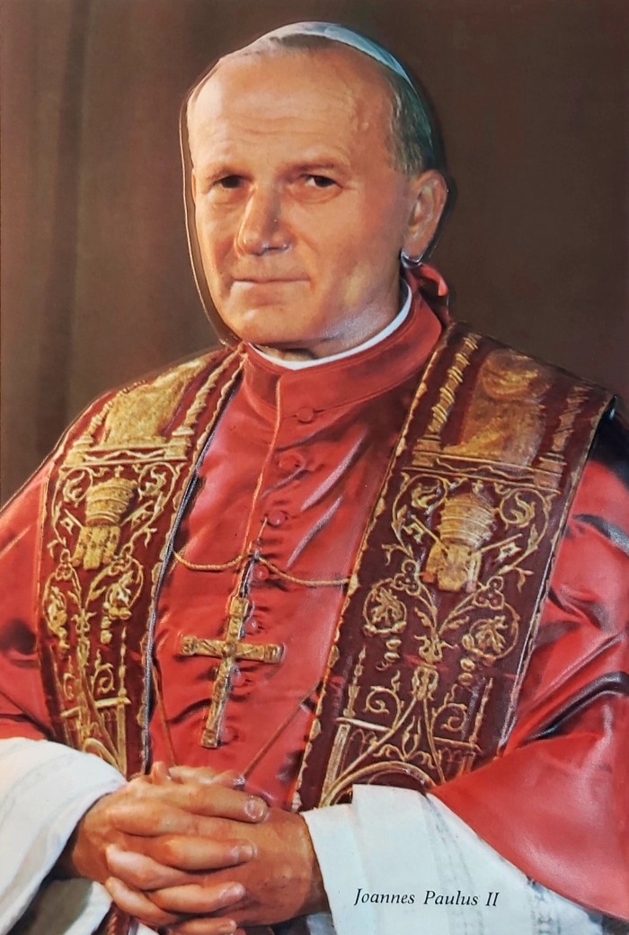 Jean-Paul II Image plastifiée en relief