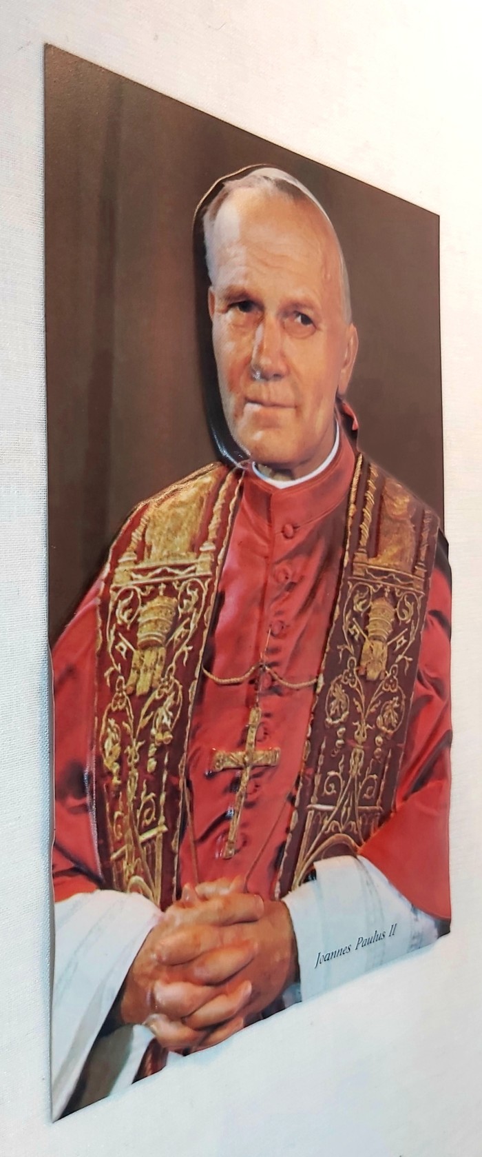 Jean-Paul II Image plastifiée en relief