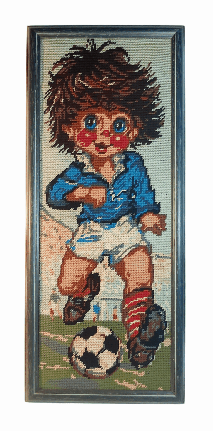 Poulbot joueur de foot tableau canevas