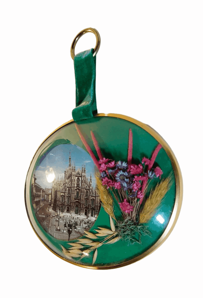 Cadre en verre bombé Souvenir de Milan – Image 3