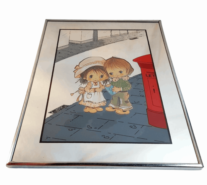 Miroir Sérigraphié des années 70' – Image 2