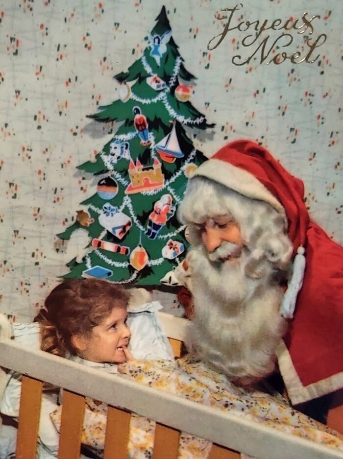 Joyeux Noël carte postale kitsch – Image 2