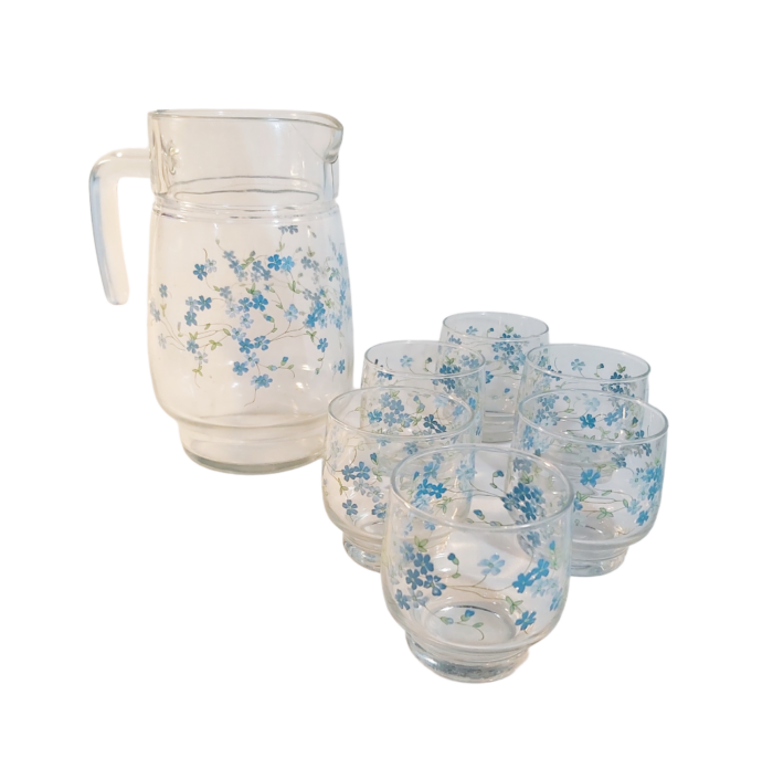 Myosotis Carafe et Verres