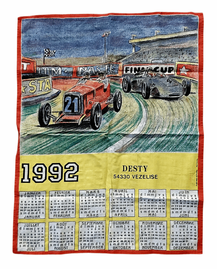 Torchon Calendrier de 1992
