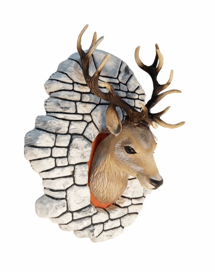 Trophée Tête de Cerf Kitsch – Image 3