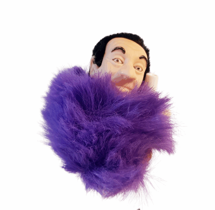 Michel Rocard Peluche à Pince du Bébête Show Violette
