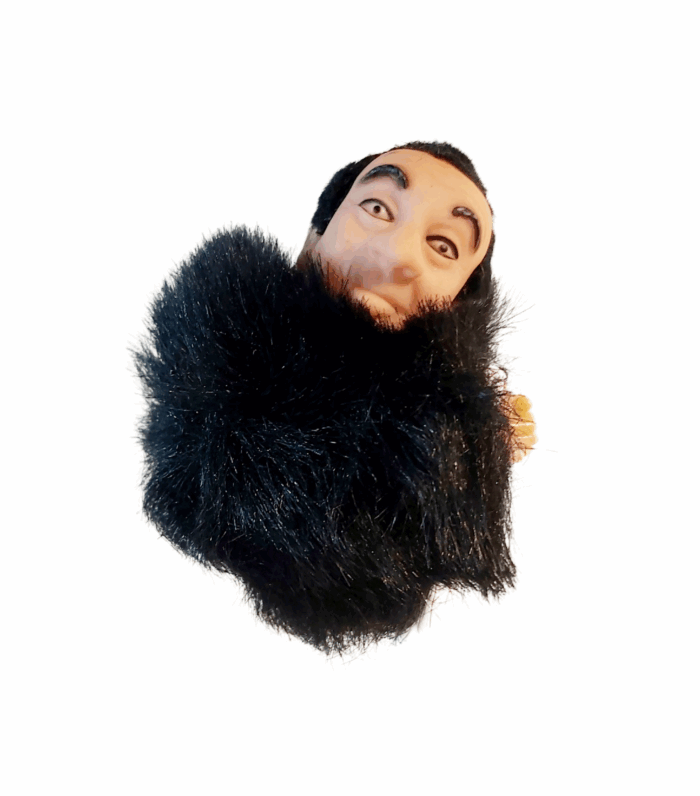Michel Rocard Peluche à Pince du Bébête Show Noire
