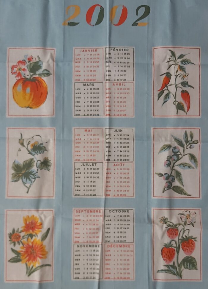 Torchon Calendrier de 2002 – Image 2