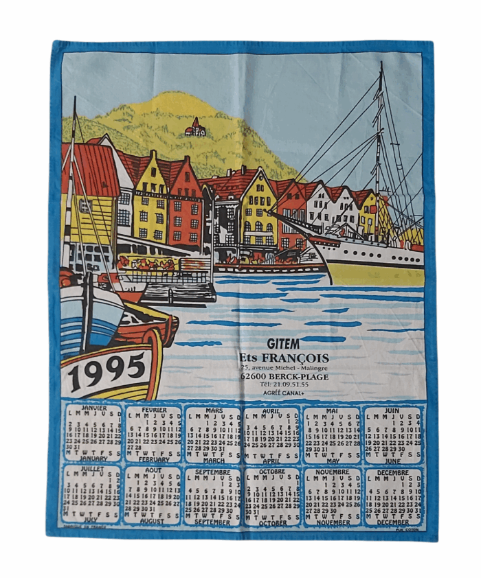 Torchon Calendrier de 1995