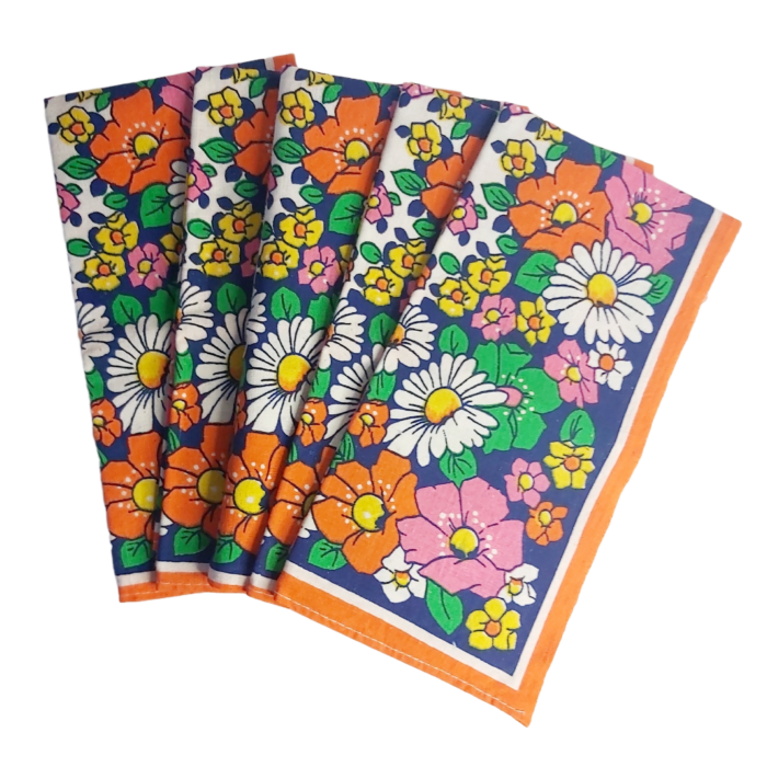 Serviettes de Table des Années 70&prime;