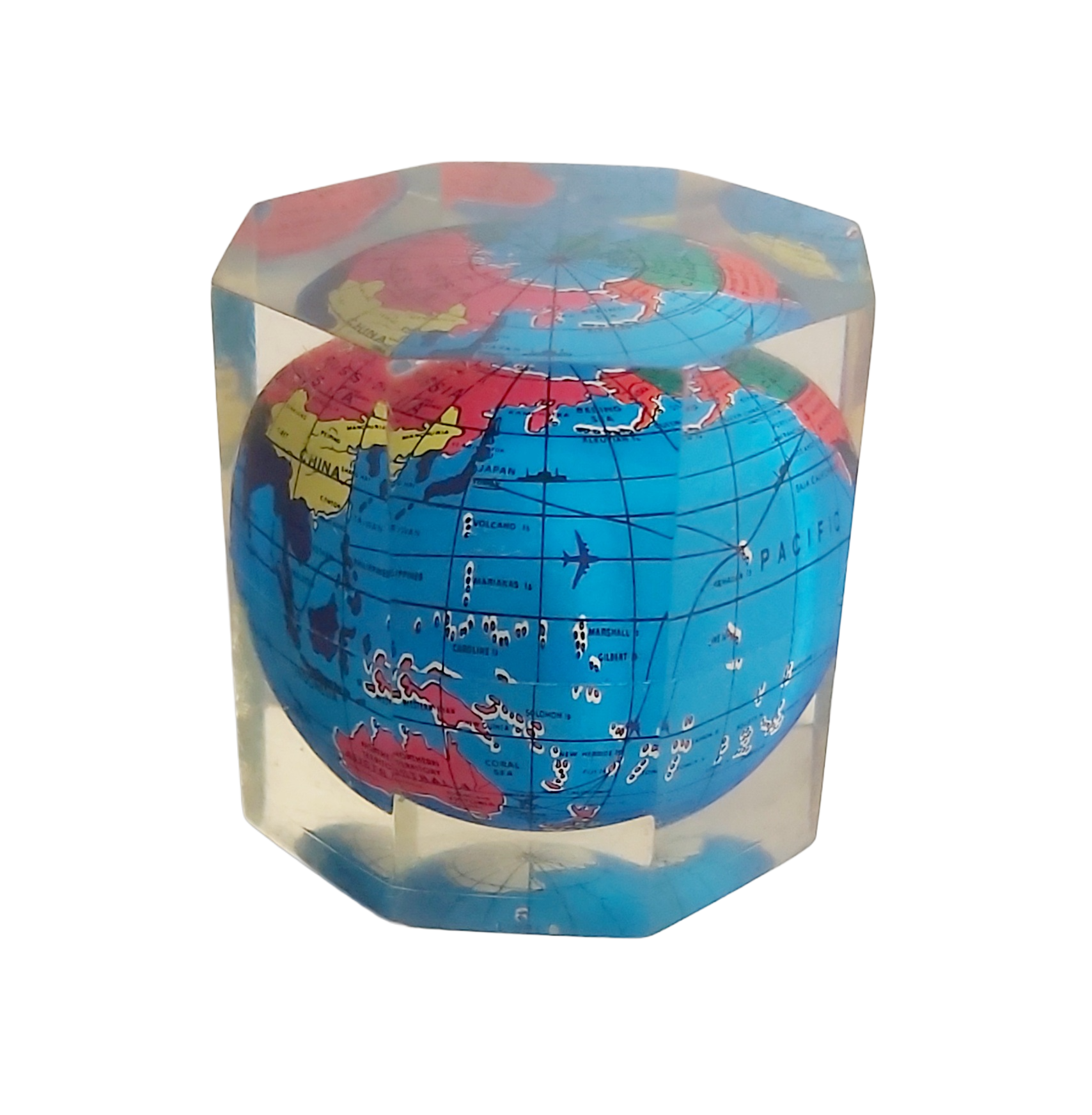 Map Monde Inclusion sous Résine – Image 3