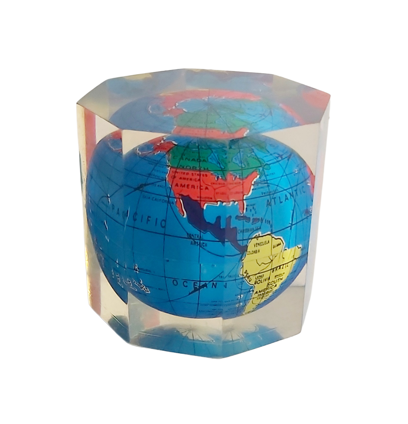 Map Monde Inclusion sous Résine – Image 4