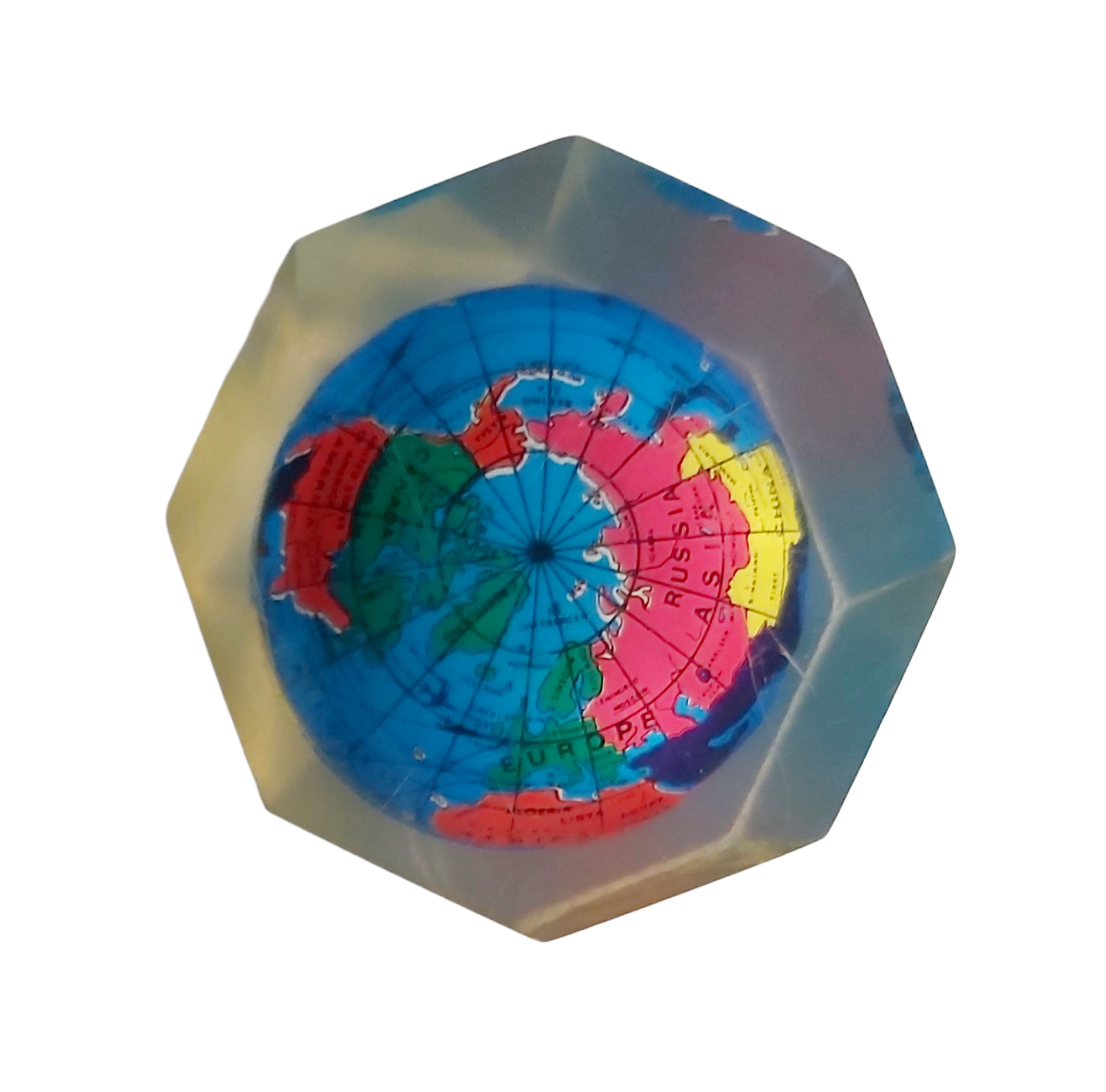 Map Monde Inclusion sous Résine – Image 6