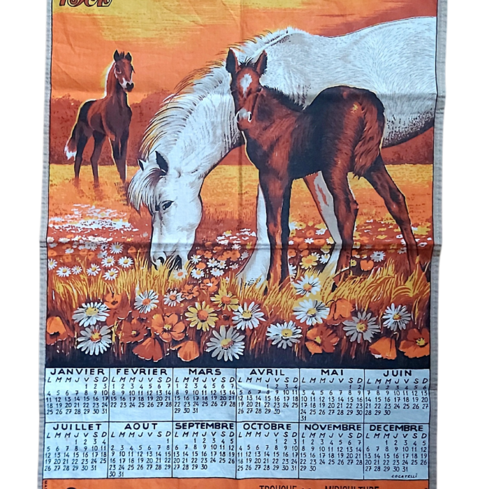 Torchon Calendrier de 1982