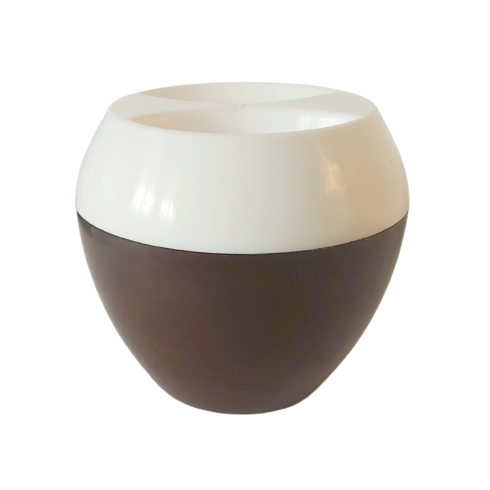 Seau à glaçons marron des années 70&prime;