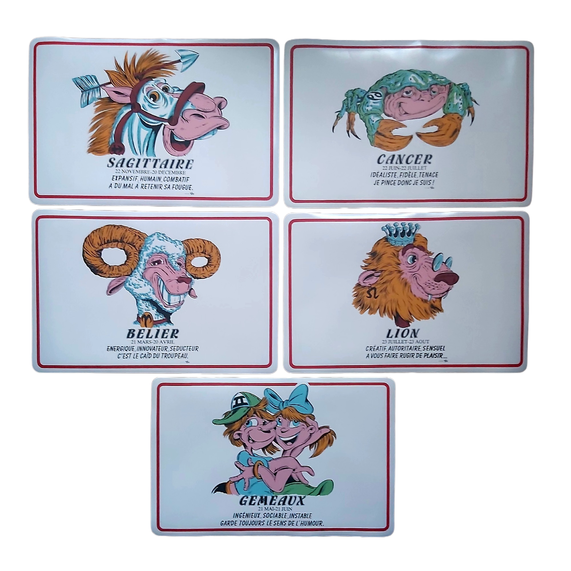 Sets de Table Signes du Zodiaque