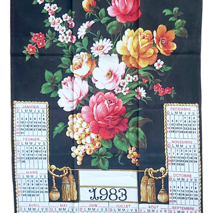 Torchon Calendrier de 1983