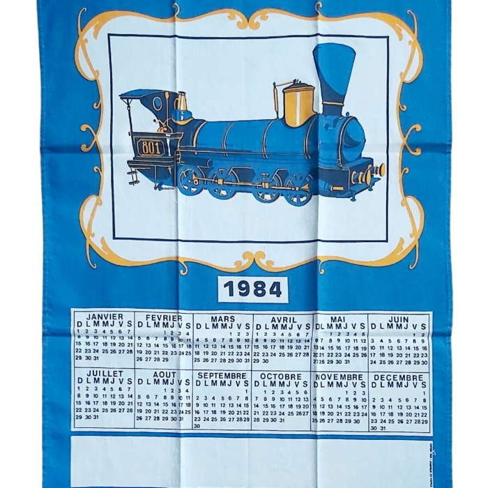 Torchon Calendrier de 1984