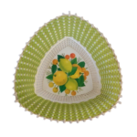 Corbeille en Scoubidou des Années 70'