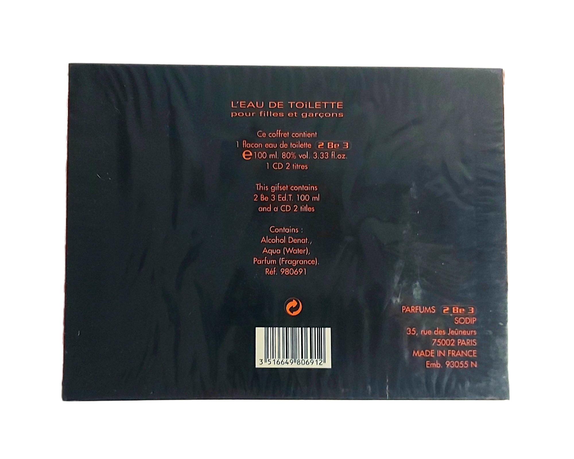 Coffret 2 Be 3 Eau de Toilette + CD 2 Titres – Image 7