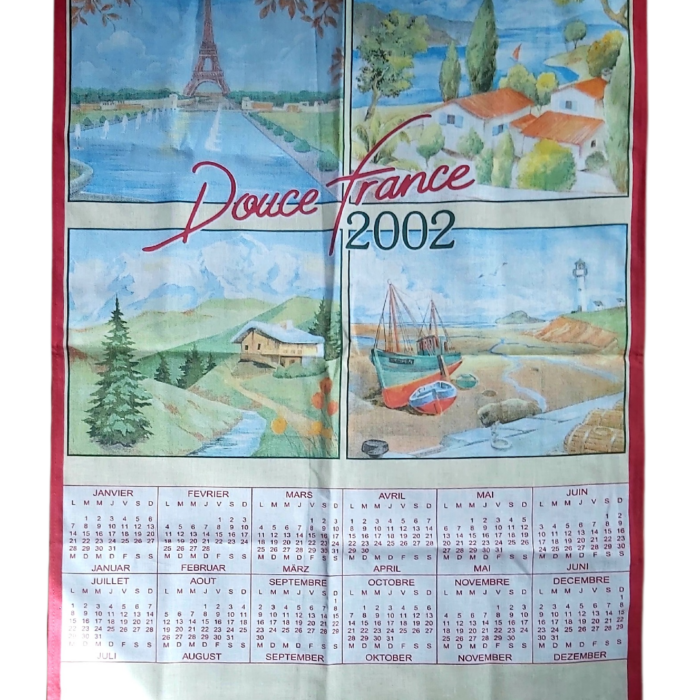 Torchon Calendrier de 2002