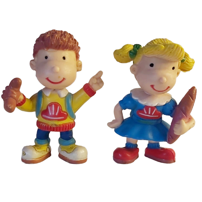 Figurines Publicitaires Banettou et Banette – Mascottes Boulangerie